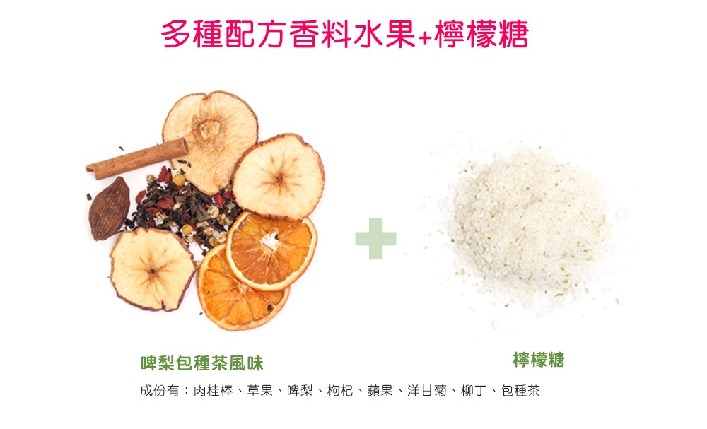 小旭山脈果茶酒香料包=超多水果+獨家配方花朵香料+檸檬糖